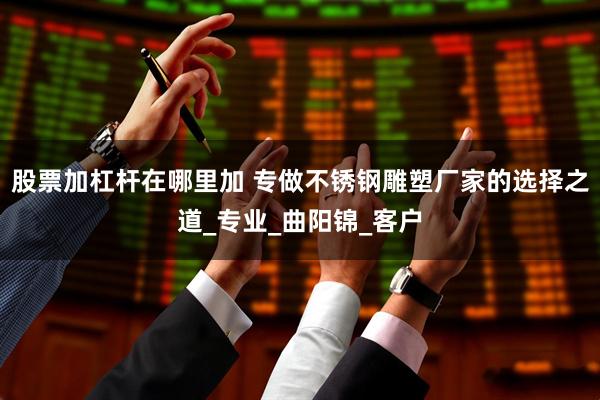 股票加杠杆在哪里加 专做不锈钢雕塑厂家的选择之道_专业_曲阳锦_客户