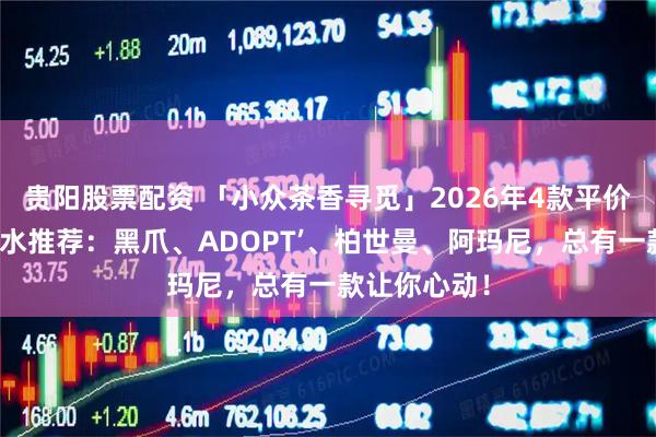 贵阳股票配资 「小众茶香寻觅」2026年4款平价好闻茶香香水推荐：黑爪、ADOPT’、柏世曼、阿玛尼，总有一款让你心动！